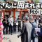 まさかの大勢の記者さんに囲まれて取材攻めに！！日枝神社で初詣ポスター撮影の日♪